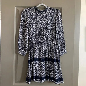 Navy Flowered Chelsea & Violet Dress